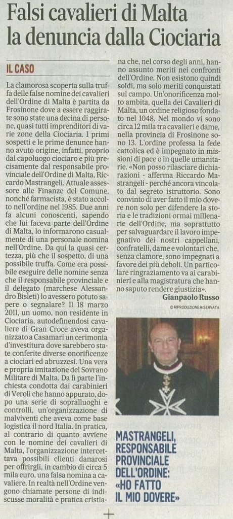 Il Messaggero - edizione Frosinone, 6 giugno 2013, pag. 39